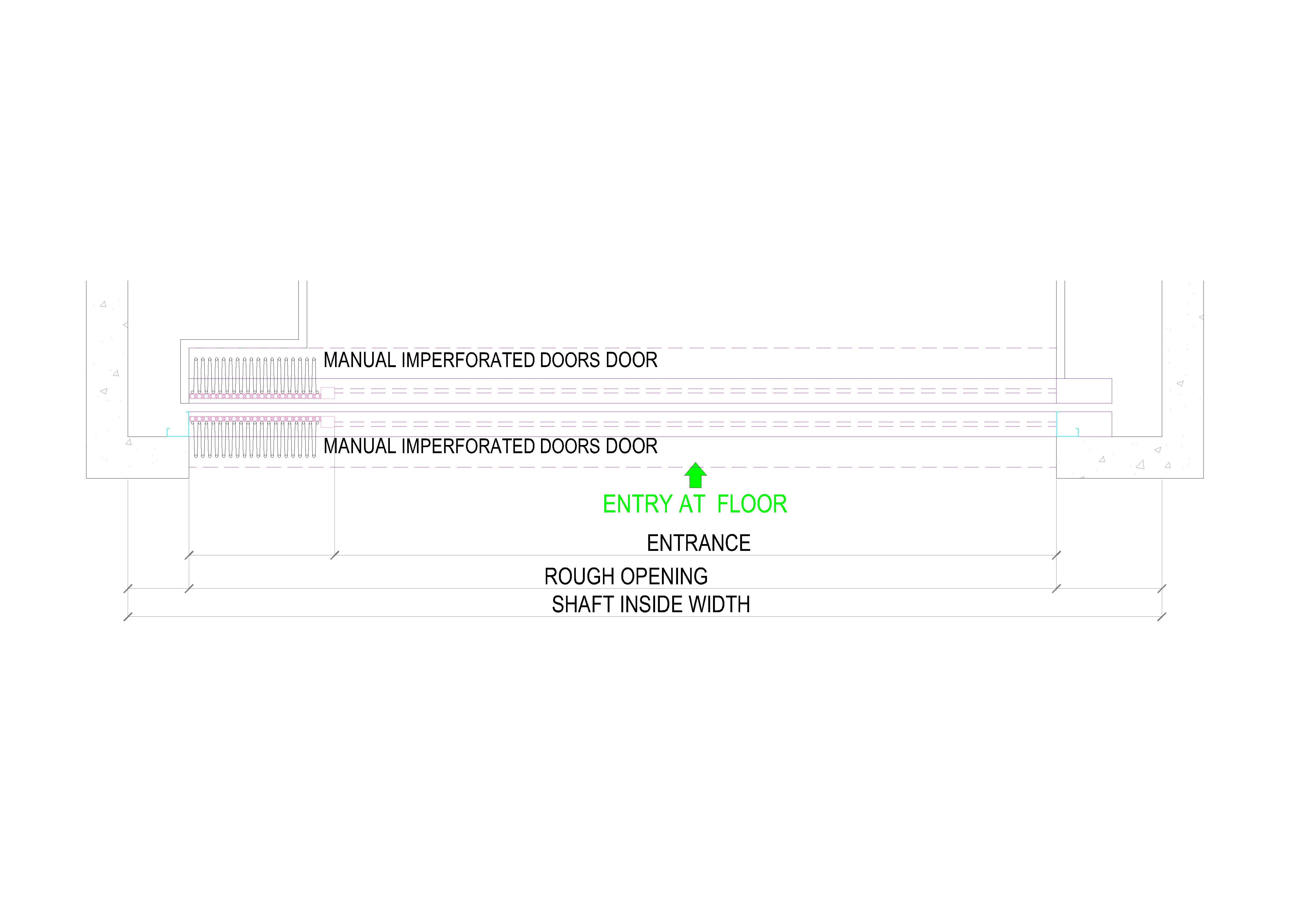 MANUAL IMPERFORATED DOORS